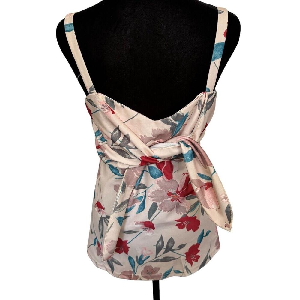 Grace Karin Women's V-Neck Strappy Casual Sleeveless‎ Floral Tank Top Large NWT